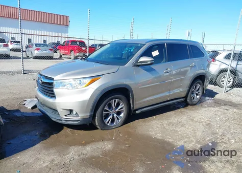 2014 Toyota Highlander Xle V6 from USA, damaged, VIN 5TDKKRFH6ES011920